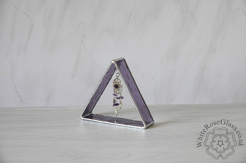 3D Triangle Dreamcatcher Dangler - Purple - product image  