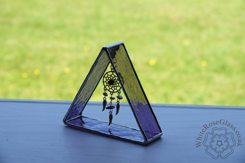 3D Triangle Dreamcatcher Dangler - Purple - product image  