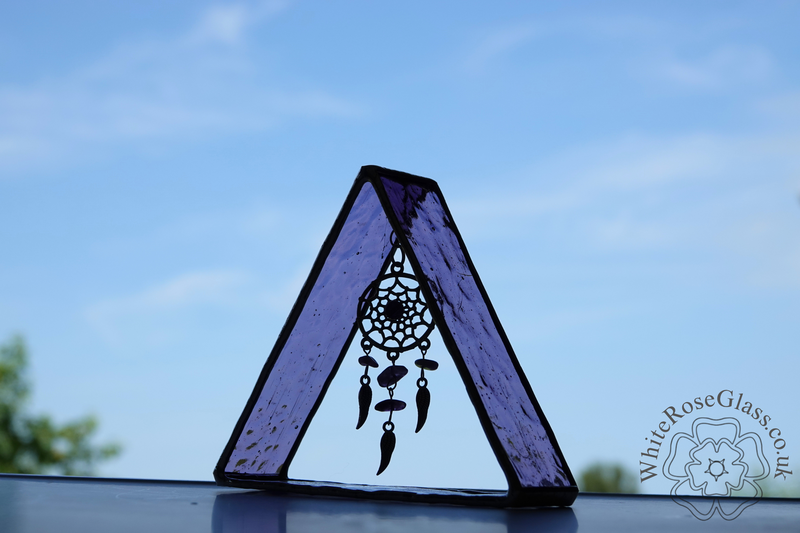 3D Triangle Dreamcatcher Dangler - Purple - product image  