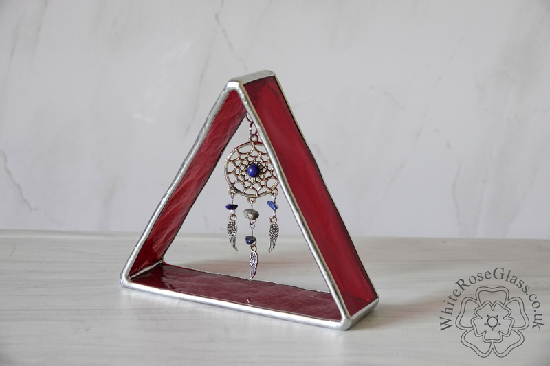 3D Triangle Dreamcatcher Dangler - Red - product image  