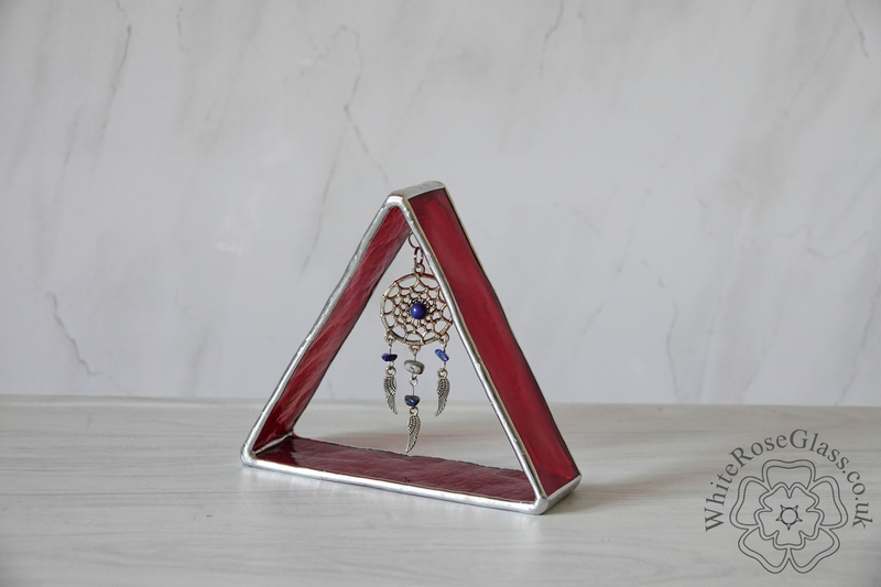 3D Triangle Dreamcatcher Dangler - Red - product image  