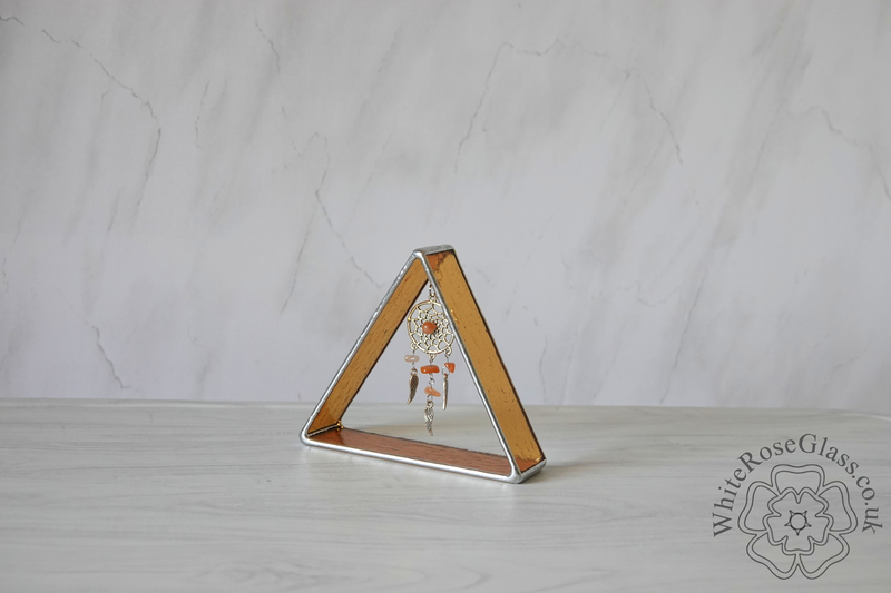 3D Triangle Dreamcatcher Dangler - Yellow - product image  