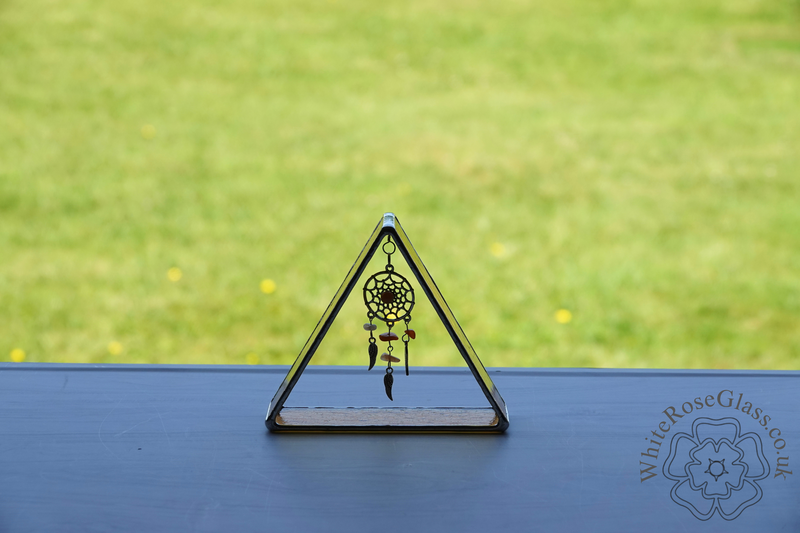 3D Triangle Dreamcatcher Dangler - Yellow - product image  