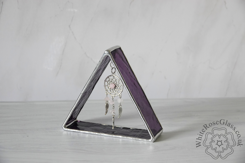 3D Triangle Dreamcatcher Dangler - Purple - product image  