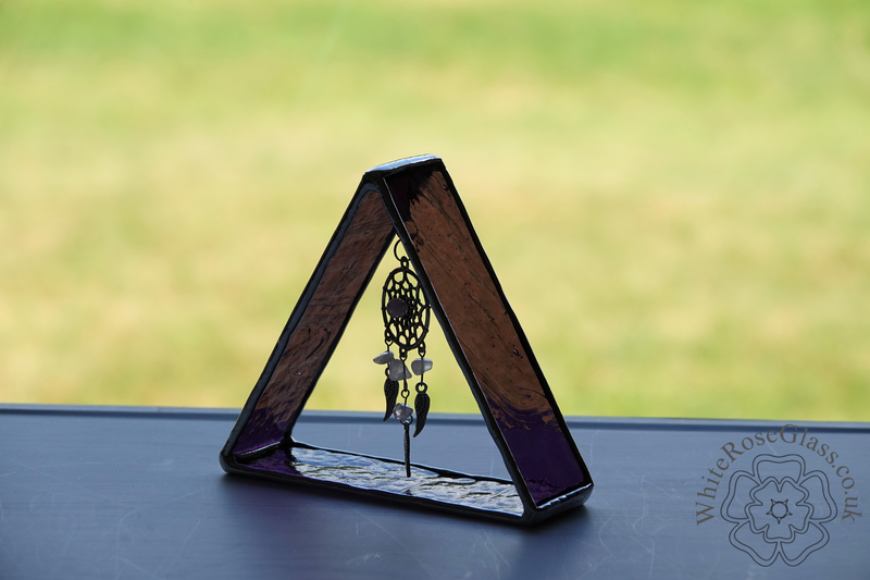 3D Triangle Dreamcatcher Dangler - Purple - product image  