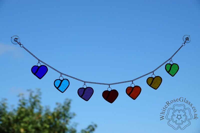 Rainbow Hearts Bunting - product image  