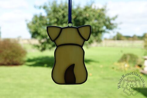 Puppy,Dog,Sitting,Suncatcher,-,Golden, Gift, Home Decoration, Puppy, Sitting Dog