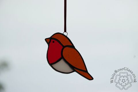 Robin,Cute,Sleek,Hanging,Suncatcher, Gift, Home Decoration, Robin, British Birds