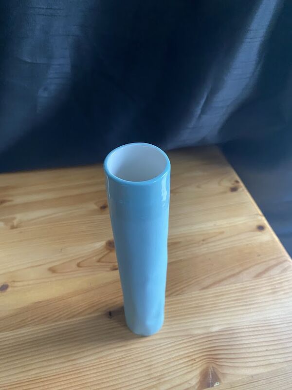 Tall light green vase - product image