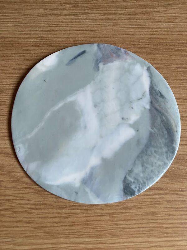 Porcelain marble effect coaster - product image
