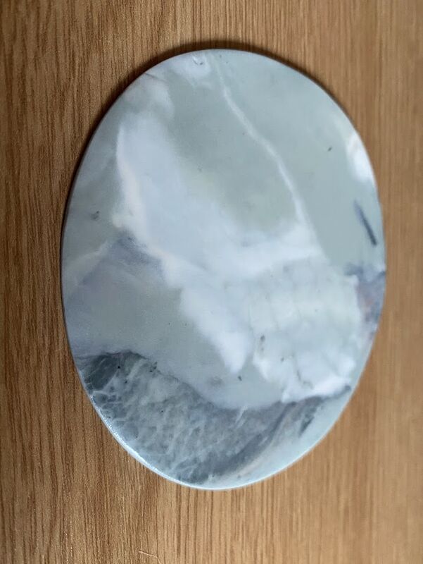 Porcelain marble effect coaster - product image