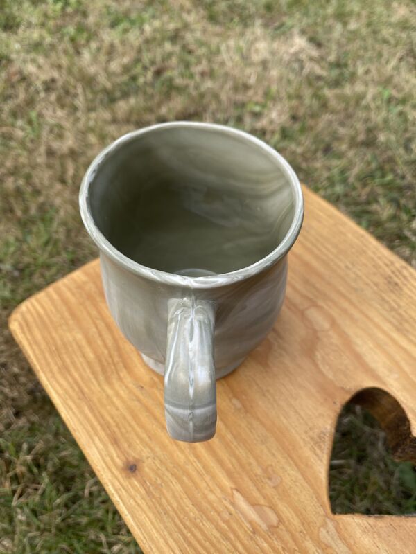 Green and white marble effect everyday mug - product image