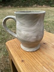 Green and white marble effect everyday mug - product images 3 of 3