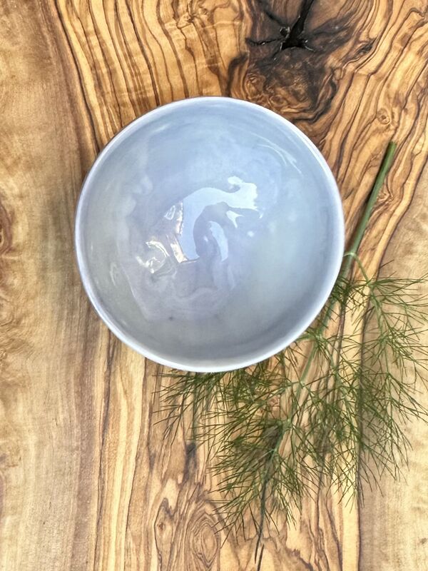 Nibble bowl in blue marble effect  - product image