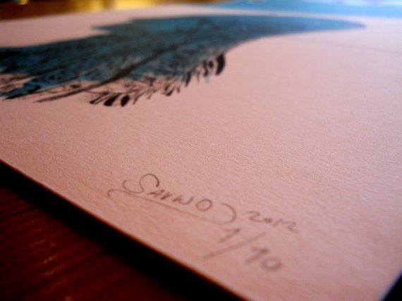 The End Of The Affair (Book Cover by SAVWO) A2 Screen-Print - Column