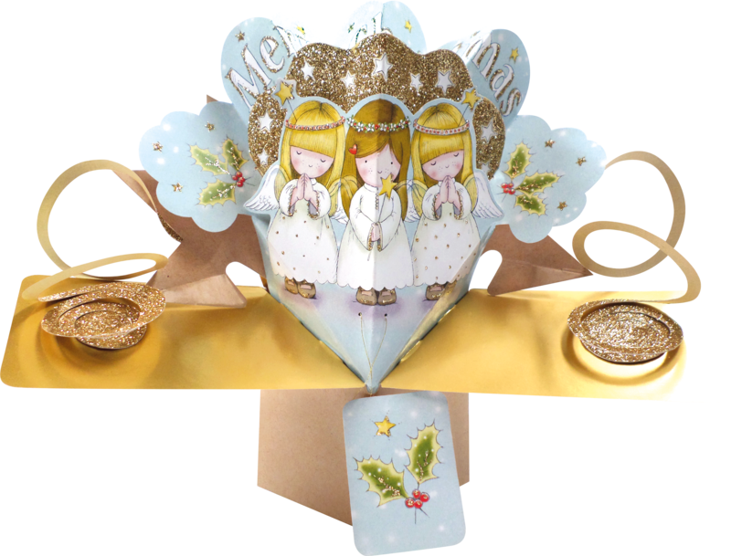 Second Nature Xmas Pop Ups - 3 Angels - product images
