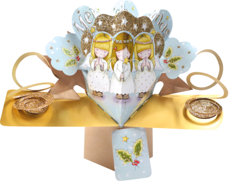 Second,Nature,Xmas,Pop,Ups,-,3,Angels,Second Nature Pop Ups, Original Pop-ups, Pop up greeting card, Pop up, Pop-up, Pop-ups, Christmas Pop Up, Xmas Pop Up, Angels, Religious