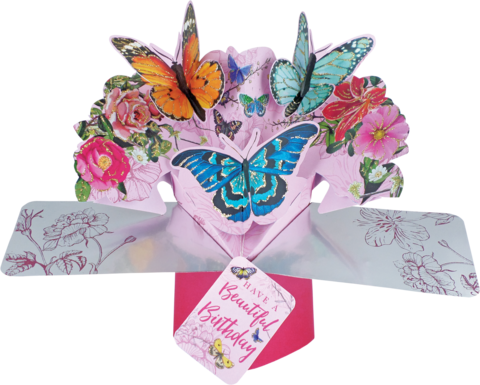 Biglietto Di Auguri Di Compleanno Second Nature Primrose | Celebrate Floral Cocktail | Rifinito A Mano Con Lamine E Diamanti
