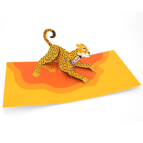 2toTango,-,Animal,Pops:,Cheetah,Pop Ups, Pop up greeting card, Pop up, 2toTango, Animal, Cheetah
