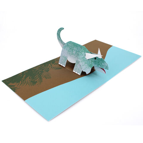 2toTango,-,Dinosaurs:,Triceratops,Pop Ups, Pop up greeting card, Pop up, 2toTango, dinosaur, triceratops