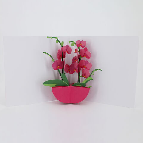 2toTango,-,Flower,Vases:,Orchids,Pop Ups, Pop up greeting card, Pop up, 2toTango, flower, vase, orchids