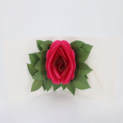 2toTango,-,Simply,A,Rose:,Pink,Pop Ups, Pop up greeting card, Pop up, 2toTango, flower, rose, pink