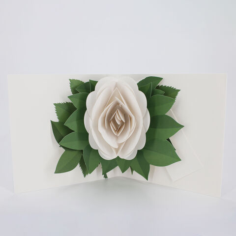 2toTango,-,Simply,A,Rose:,White,Pop Ups, Pop up greeting card, Pop up, 2toTango, flower, rose, white