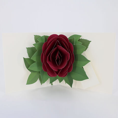 2toTango,-,Simply,A,Rose:,Dark,Red,Pop Ups, Pop up greeting card, Pop up, 2toTango, flower, rose, dark, red