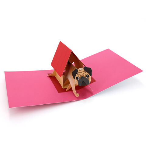 2toTango,-,Pug,Pop Ups, Pop up greeting card, Pop up, 2toTango, Pug