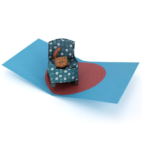 2toTango,-,Cat,In,A,Chair,Pop Ups, Pop up greeting card, Pop up, 2toTango, Cat, Chair