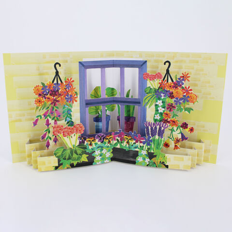2toTango,-,Gardens:,Window,Boxes,Pop Ups, Pop up greeting card, Pop up, 2toTango, Gardens, Window Boxes