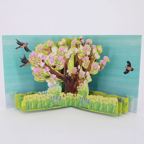 2toTango,-,Trees:,Magnolia,Pop Ups, Pop up greeting card, Pop up, 2toTango, Trees, Magnolia
