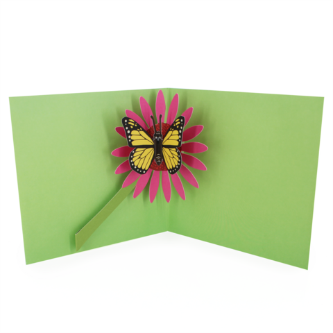 2toTango,-,Butterflies:,Butterfly,On,Flower,Pop Ups, Pop up greeting card, Pop up, 2toTango, butterfly, flower