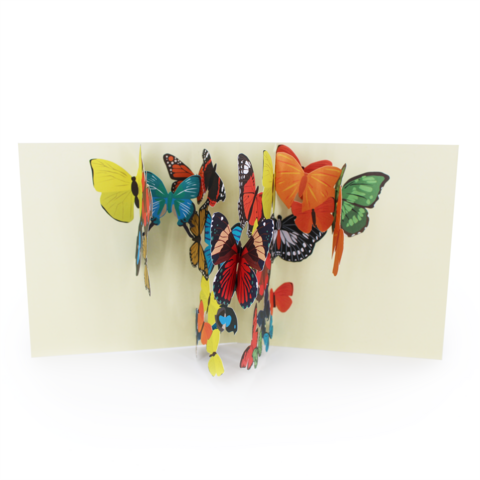 2toTango,-,Butterflies:,Kaleidoscope,Pop Ups, Pop up greeting card, Pop up, 2toTango, butterflies, kaleidoscope