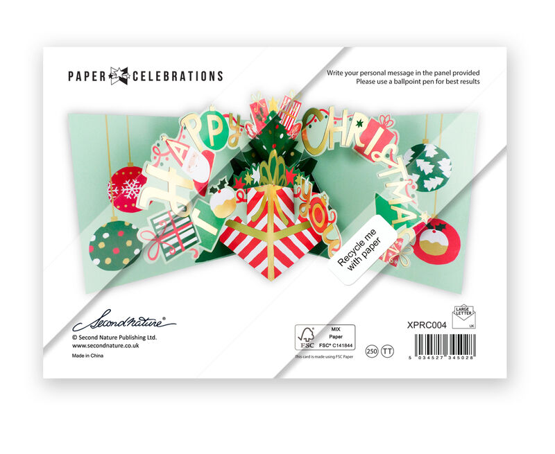 Second Nature 3D Cards (Paper Celebrations) - Lettering - Festive Wishes - product images  of 