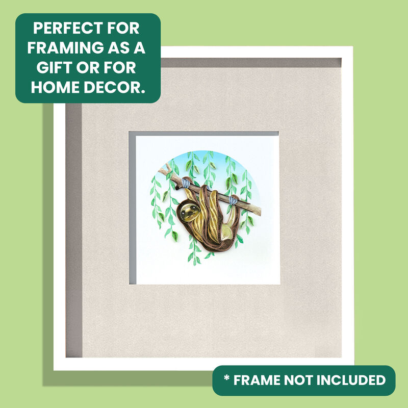 Quilling Card - Sloth On A Branch - product images  of 