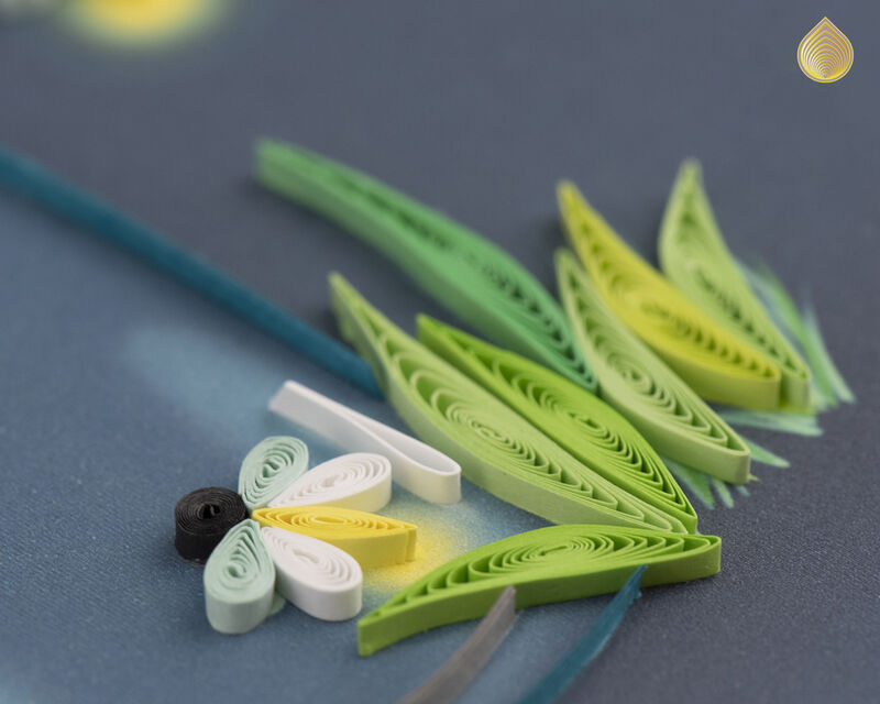 Quilling Card - Fireflies Escaping A Jar - product images  of 