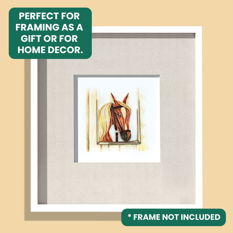 Quilling Card - Horse In Stable  - product images  of 