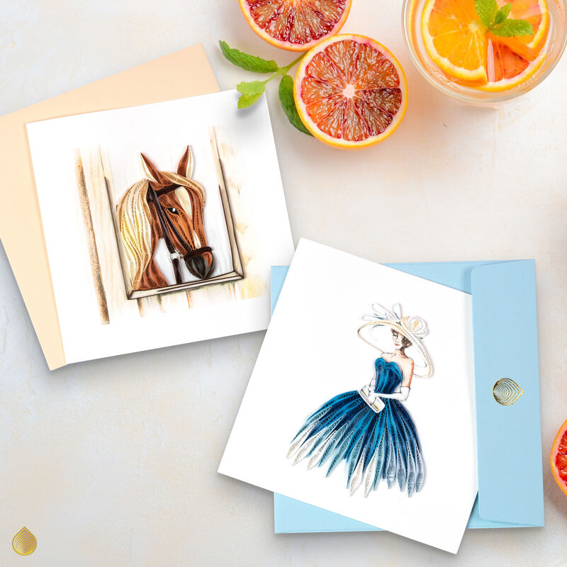 Quilling Card - Horse In Stable  - product images  of 