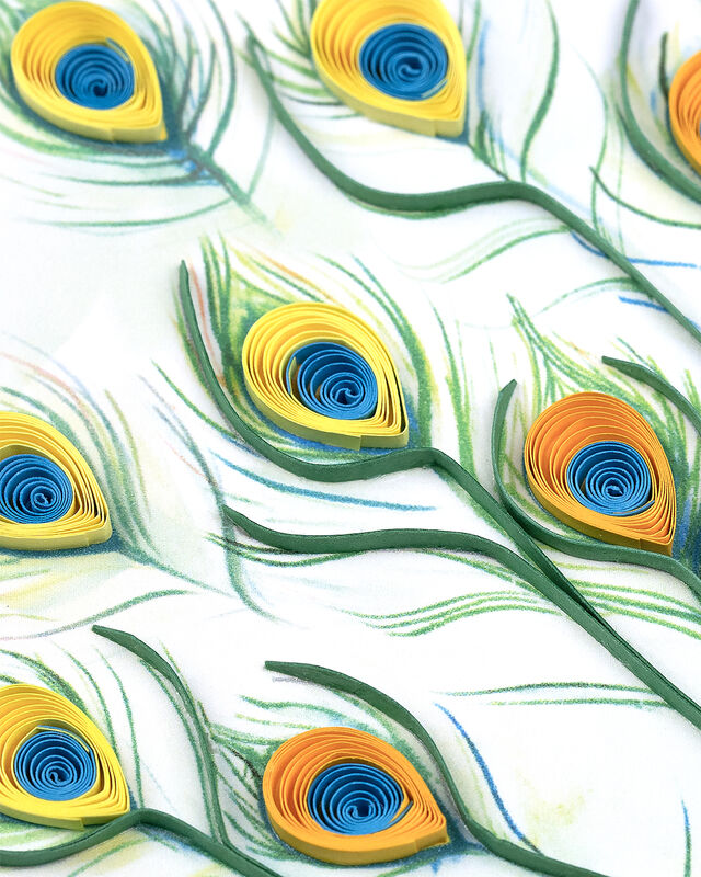 Quilling Card - Bright Peacock - product images  of 