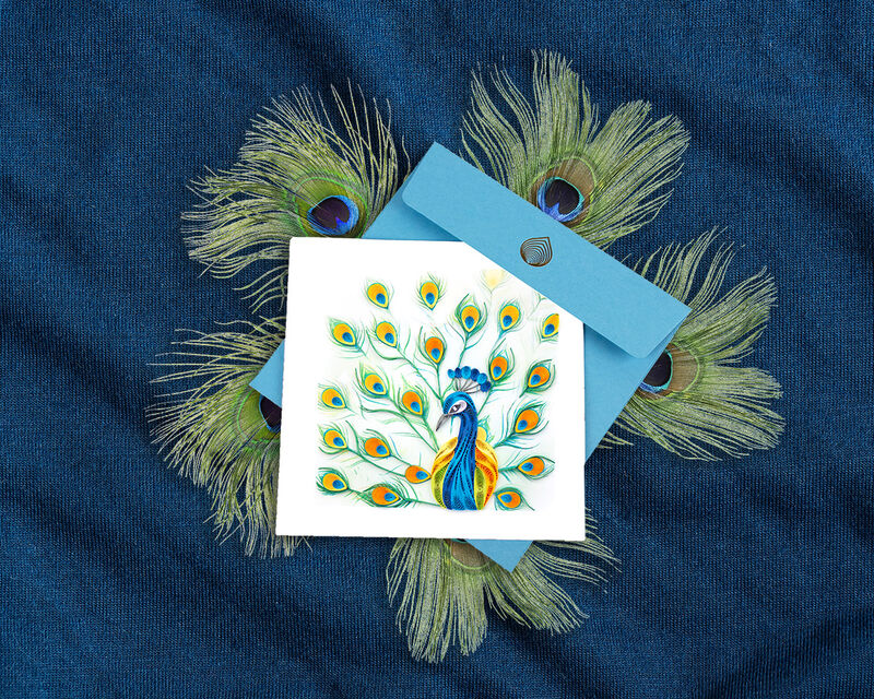 Quilling Card - Bright Peacock - product images  of 
