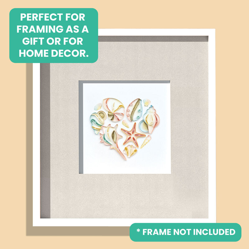 Quilling Card - Heart Shaped Sea Shells - product images  of 