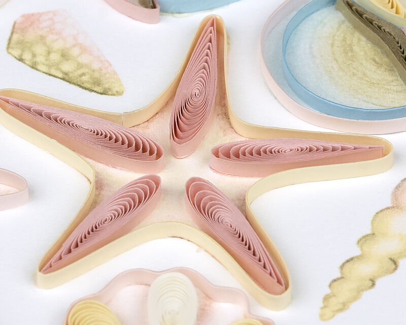 Quilling Card - Heart Shaped Sea Shells - product images  of 