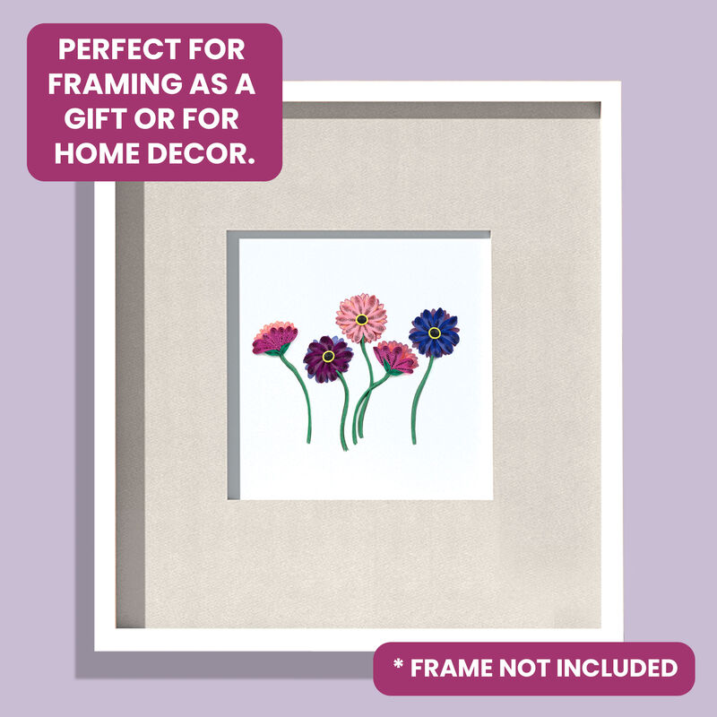 Quilling Card - Vibrant Gerbera Daisies - product images  of 