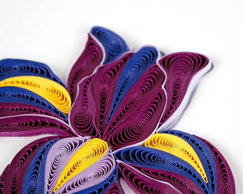 Quilling Card - Purple Iris Flower - product images  of 