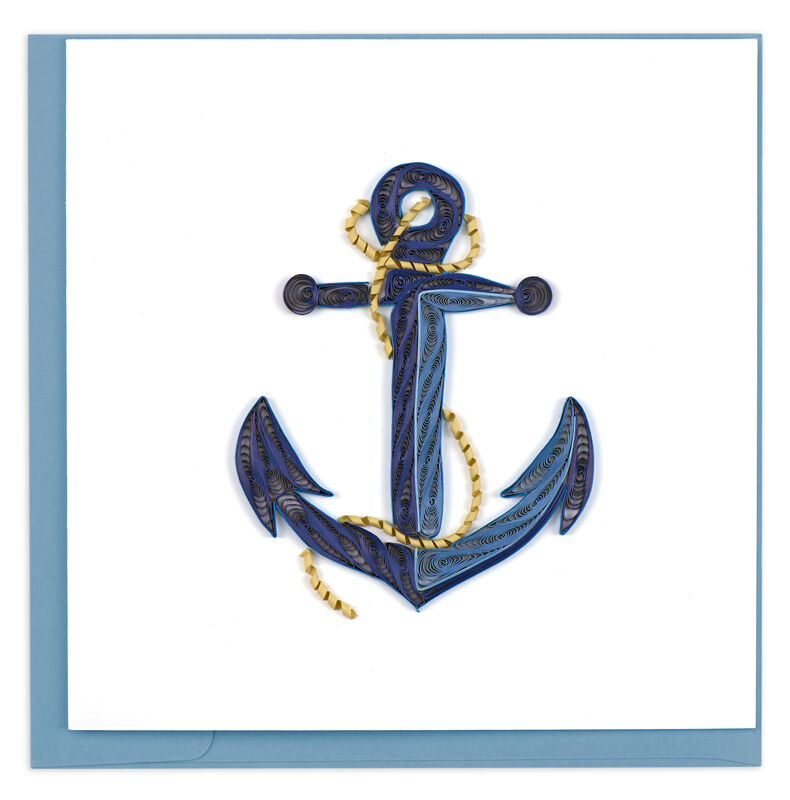 Quilling Card - Blue Sea Anchor  - product images  of 
