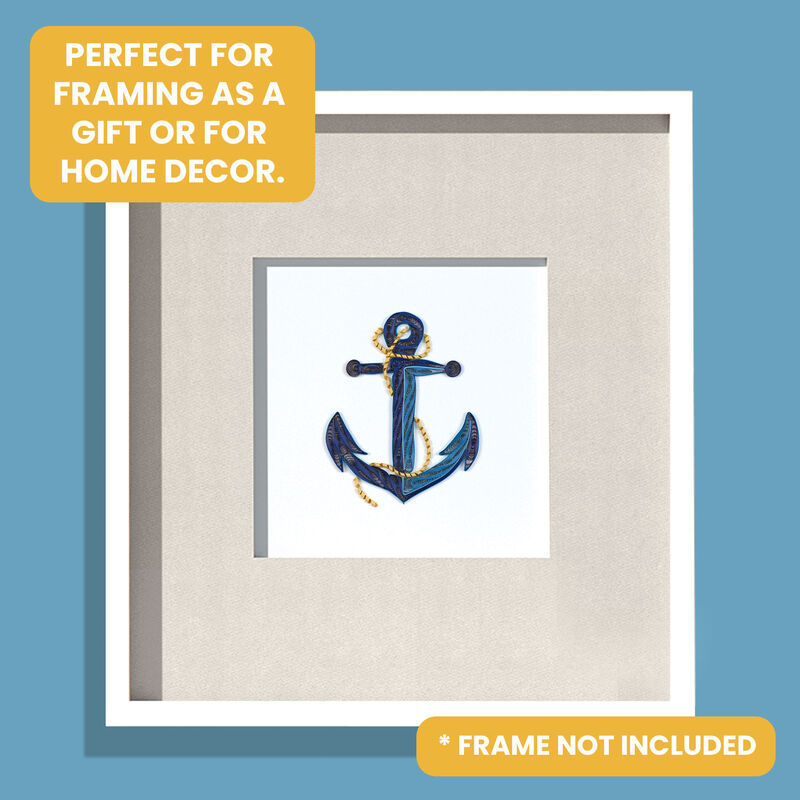 Quilling Card - Blue Sea Anchor  - product images  of 
