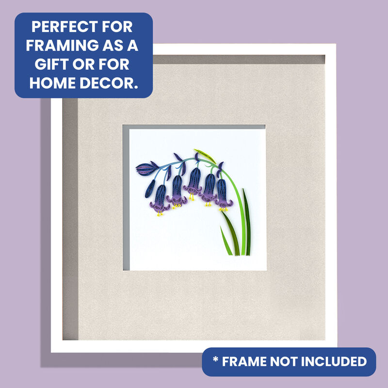 Quilling Card - Drooping Purple Bluebells - product images  of 