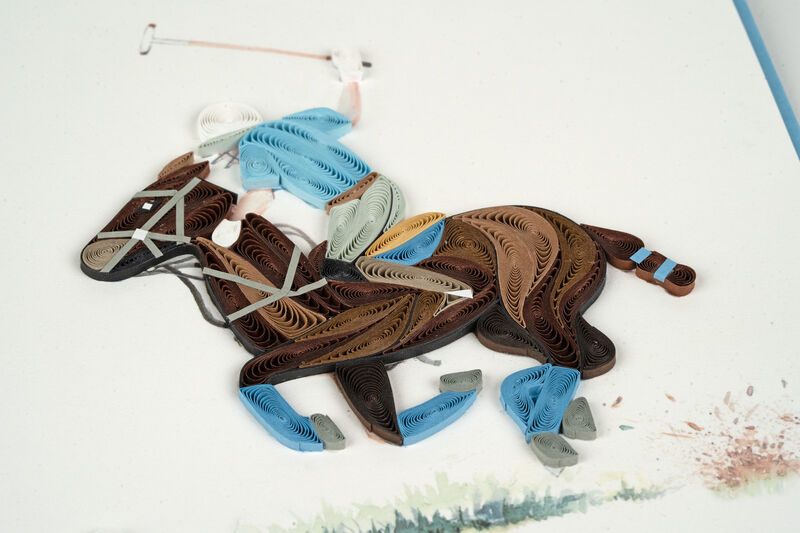 Quilling Card - Playing Polo - product images  of 