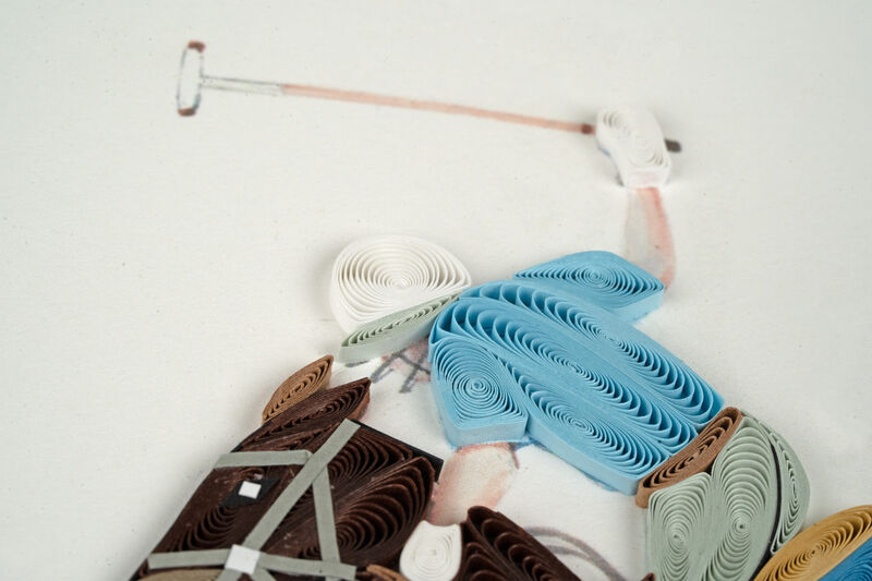 Quilling Card - Playing Polo - product images  of 